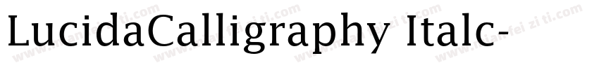 LucidaCalligraphy Italc字体转换